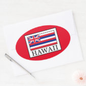 Sticker Ovale Hawaii (Enveloppe)