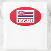 Sticker Ovale Hawaii (Sac)