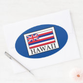Sticker Ovale Hawaii (Enveloppe)