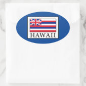Sticker Ovale Hawaii (Sac)