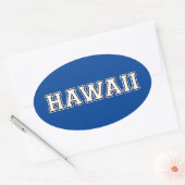 Sticker Ovale Hawaii (Enveloppe)