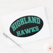 Sticker Ovale Hawks des Highlands (Enveloppe)