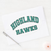 Sticker Ovale Hawks des Highlands (Enveloppe)