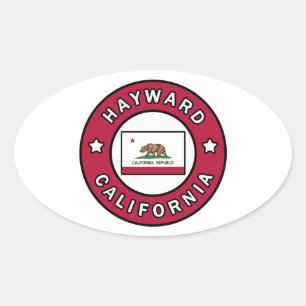 Sticker Ovale Hayward Californie
