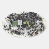 Sticker Ovale Headingley Cricket & Rugby Stadiums, Leeds (Devant)