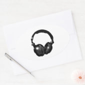 Sticker Ovale Headphone (Enveloppe)