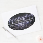 STICKER OVALE HÉBREWS 13:2 ANGELS DE DIVERTISSEMENT (Enveloppe)