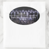 STICKER OVALE HÉBREWS 13:2 ANGELS DE DIVERTISSEMENT (Sac)