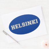 Sticker Ovale Helsinki Finlande (Enveloppe)