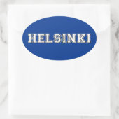 Sticker Ovale Helsinki Finlande (Sac)