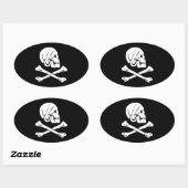 Sticker Ovale Henry Chaque Drapeau Pirate (Feuille)
