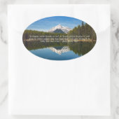 Sticker Ovale Herbert Lake, Banff NP, Canada (Sac)