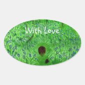 Sticker Ovale Hérisson Bluebell Wood (Devant)