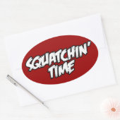 Sticker Ovale Heure de squatching (Enveloppe)
