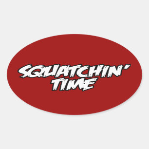 Sticker Ovale Heure de squatching