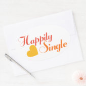 Sticker Ovale Heureux singulariser (Enveloppe)