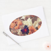 Sticker Ovale Hiérarchies Rose vintage (Enveloppe)