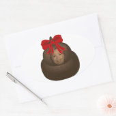 Sticker Ovale Hillary Poop (Enveloppe)