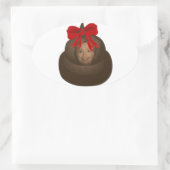 Sticker Ovale Hillary Poop (Sac)