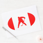Sticker Ovale Hockey Canada (Enveloppe)