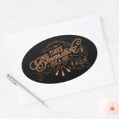 Sticker Ovale HOGSMEADE™ THE TROIS BROOMSTICKS™ Pub & Inn (Enveloppe)