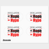 Sticker Ovale Hollande Not Hope = Hype ! ! ! ! ! ! ! ! ! ! ! ! ! (Feuille)