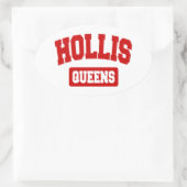 Sticker Ovale Hollis, Queens, New York (Sac)