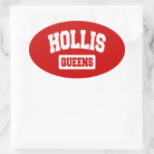 Sticker Ovale Hollis, Queens, New York (Sac)