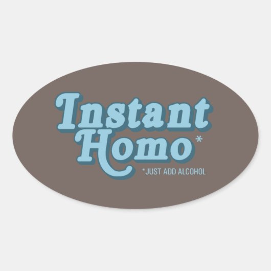 STICKER OVALE HOMO INSTANTANÉ (Devant)