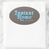 STICKER OVALE HOMO INSTANTANÉ (Sac)