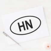 Sticker Ovale Honduras "HN" (Enveloppe)