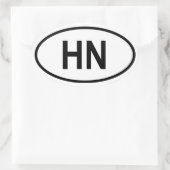Sticker Ovale Honduras "HN" (Sac)