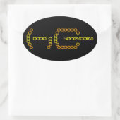 Sticker Ovale honeycoma (Sac)