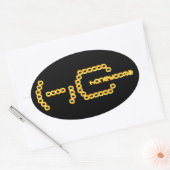 Sticker Ovale honeycoma (Enveloppe)