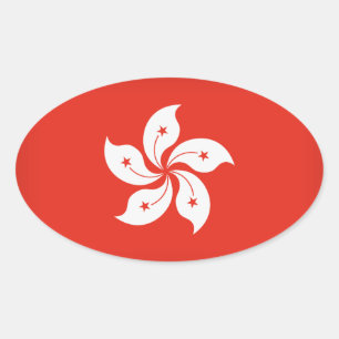Sticker Ovale Hong Kong