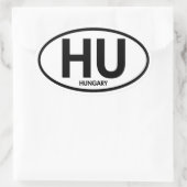 Sticker Ovale Hongrie Euro Car Oval (Sac)