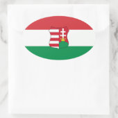 Sticker Ovale Hongrie Oval de voiture (Sac)
