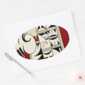 Sticker Ovale Hopi Pottery 01 (Enveloppe)