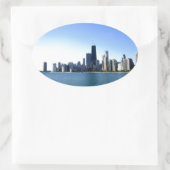 Sticker Ovale Horizon de Chicago (Sac)