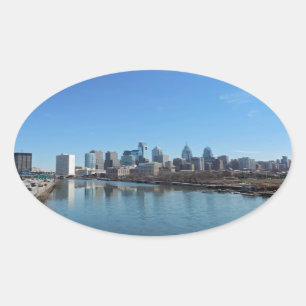 Sticker Ovale Horizon de Philadelphie