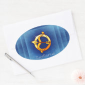Sticker Ovale horoscope sagittaire (Enveloppe)