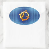 Sticker Ovale horoscope sagittaire (Sac)