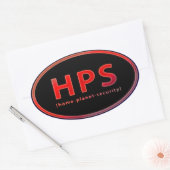 STICKER OVALE HPS (Enveloppe)