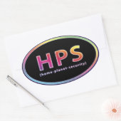 STICKER OVALE HPS (Enveloppe)