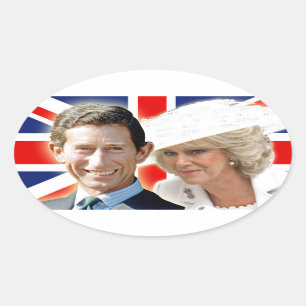 Sticker Ovale HRH Prince Charles et HRH Duchess of Cornwall