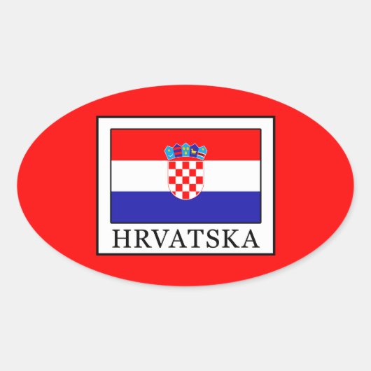Sticker Ovale Hrvatska (Devant)