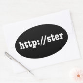 Sticker Ovale http://ster / code html (Enveloppe)