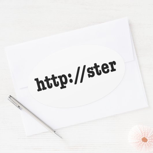 Sticker Ovale http://ster / code html (Enveloppe)