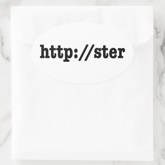 Sticker Ovale http://ster / code html (Sac)