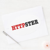 STICKER OVALE HTTPSTER (Enveloppe)